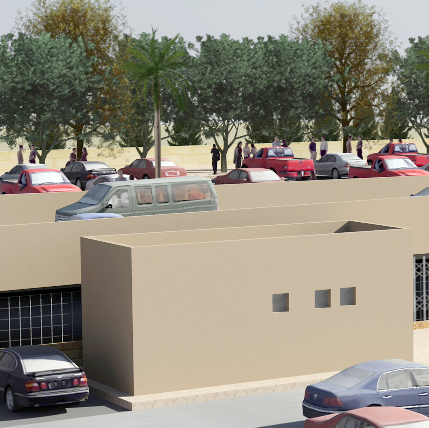 Cars’ Parking Building in Aqaba City .